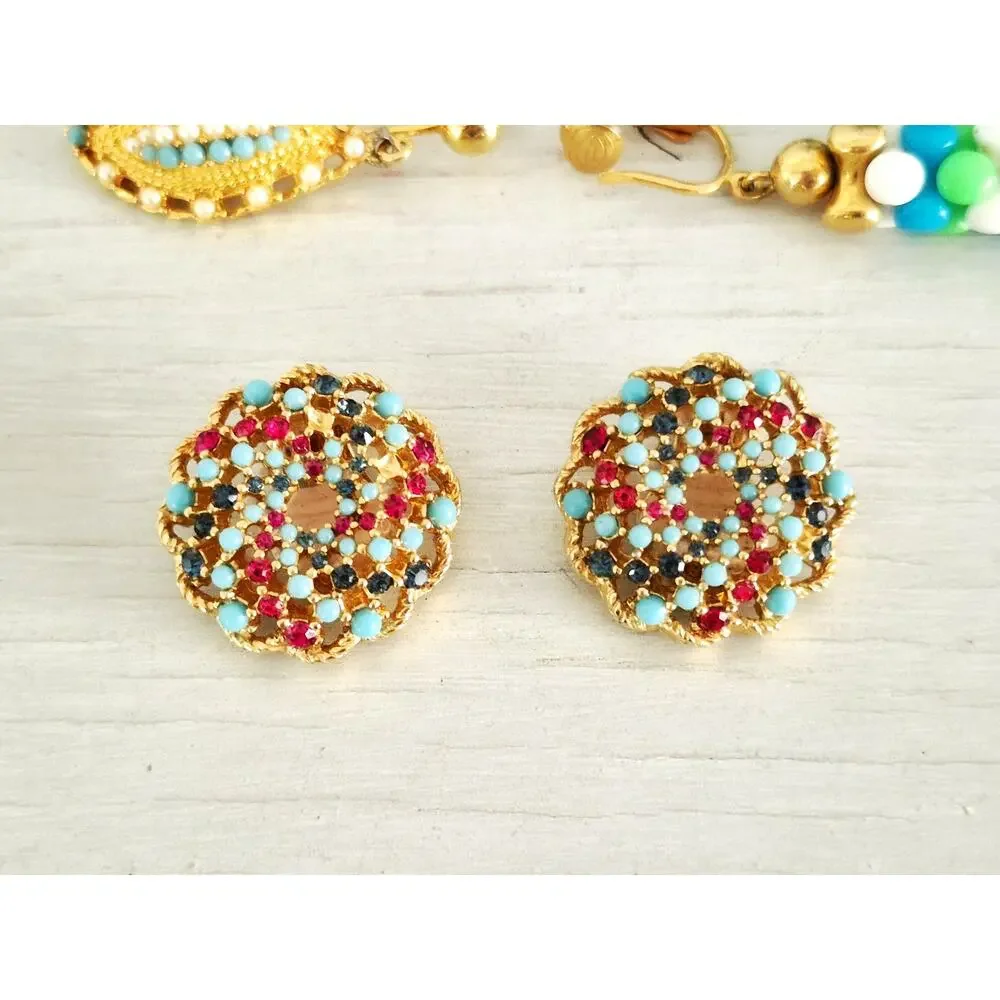 Vintage Lot of Sarah Coventry Clip on Earrings Lot of 3